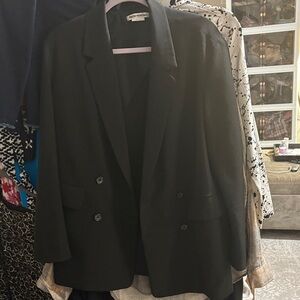 Reformation black blazer